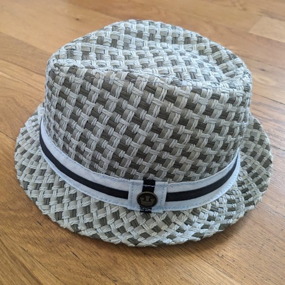 Goorin Bros. Woven Paper & Cotton Fedora Hat light sky blue - Picture 1 of 4